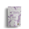Sibahle lavender bath salts packaging on a white background